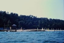 Looking west towards bluffs